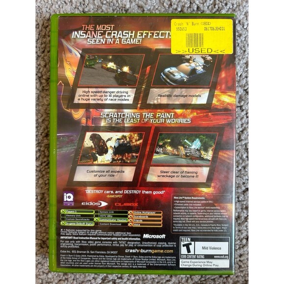Crash 'N' Burn (Microsoft Xbox, 2004) - Picture 2 of 2